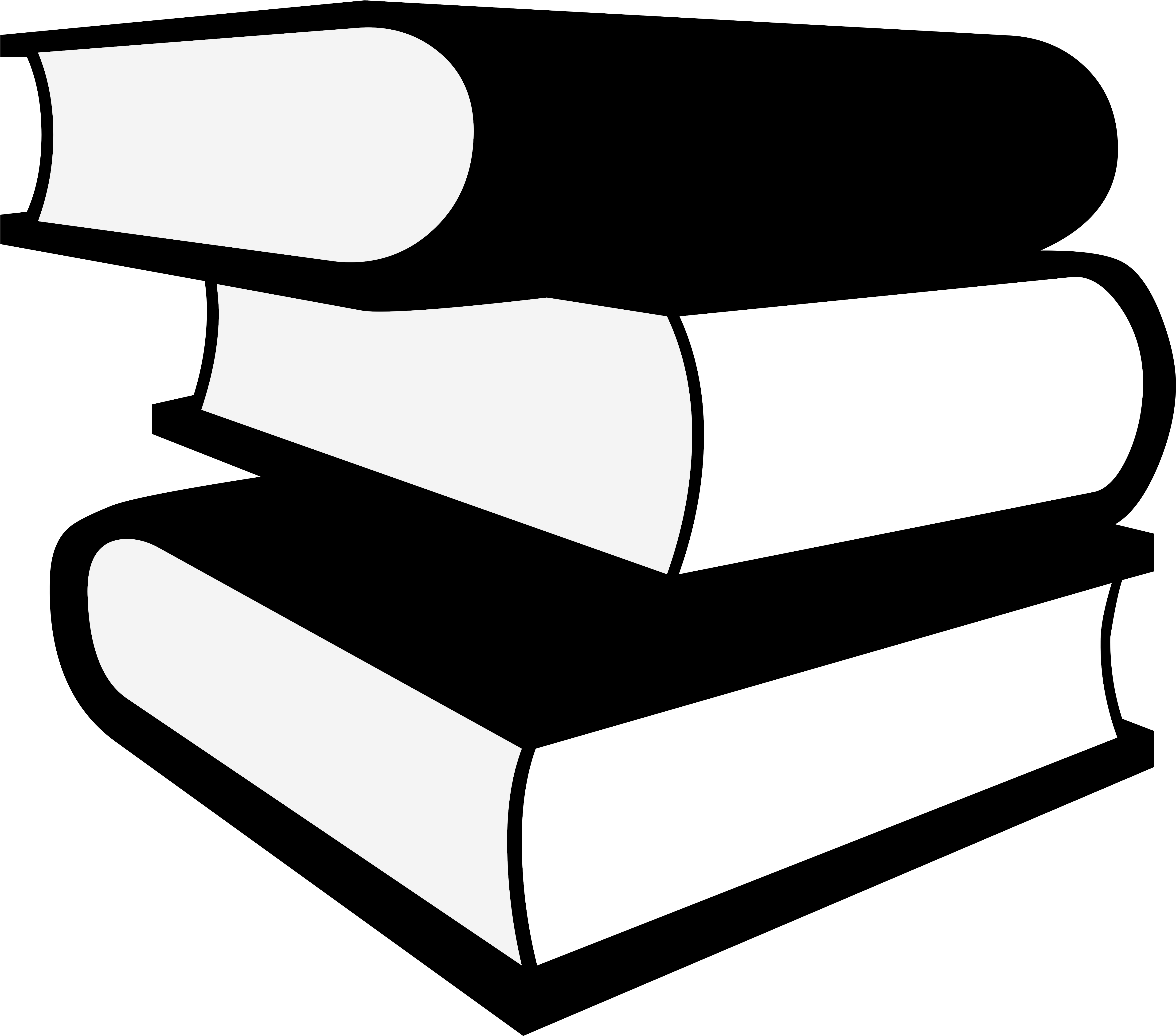 Books - Book Icons In Blue (5060x4465)