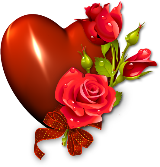 Clip Art - Red Rose Frames (588x594)