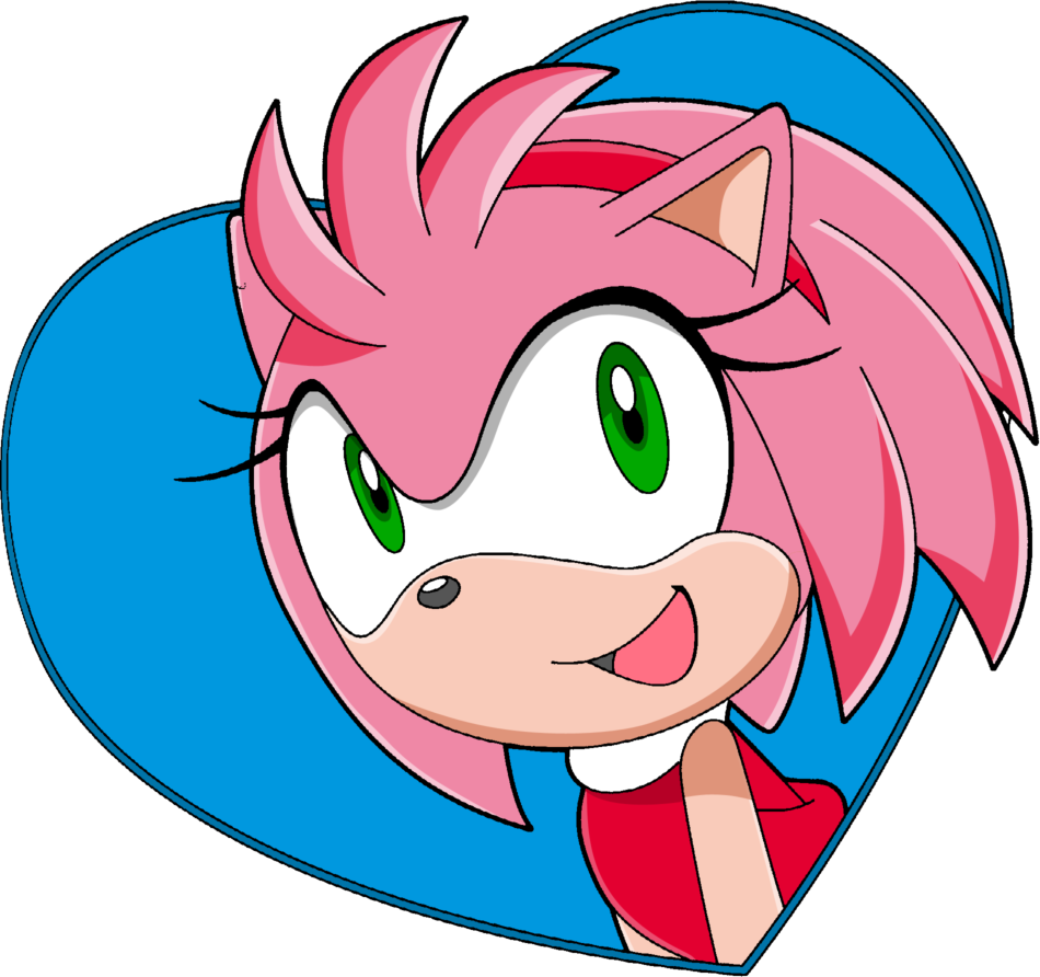 Sonic X Heart - Amy Rose Sonic X Sonic X (950x892)