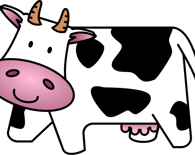 Cow Images Clipart Cow Clip Art Free Cartoon Clipart - Cartoon Cow (678x537)