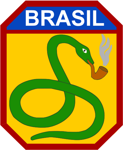 Brazil Was The Only Independent South American Country - Us Brazilian Expeditionary Force Patches (441x531)