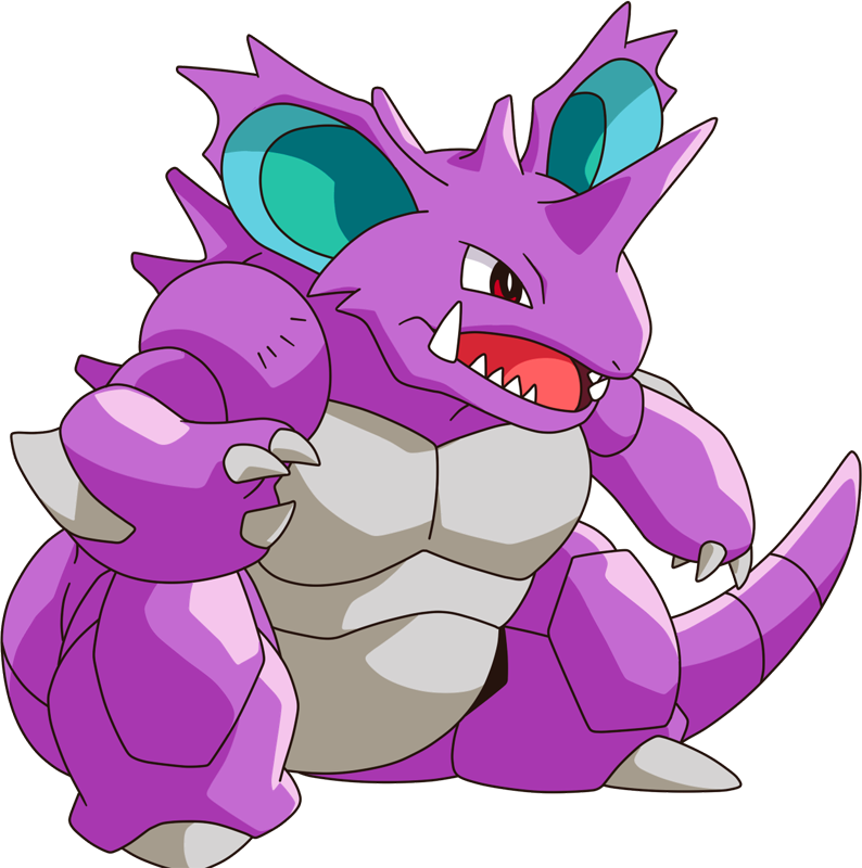 Shiny Nidoking Pokédex - Purple Pokemon (794x800)