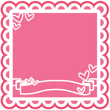 Valentine Banner Overlay Svg Scrapbook Cut File Cute - Valentine Overlay (432x432)