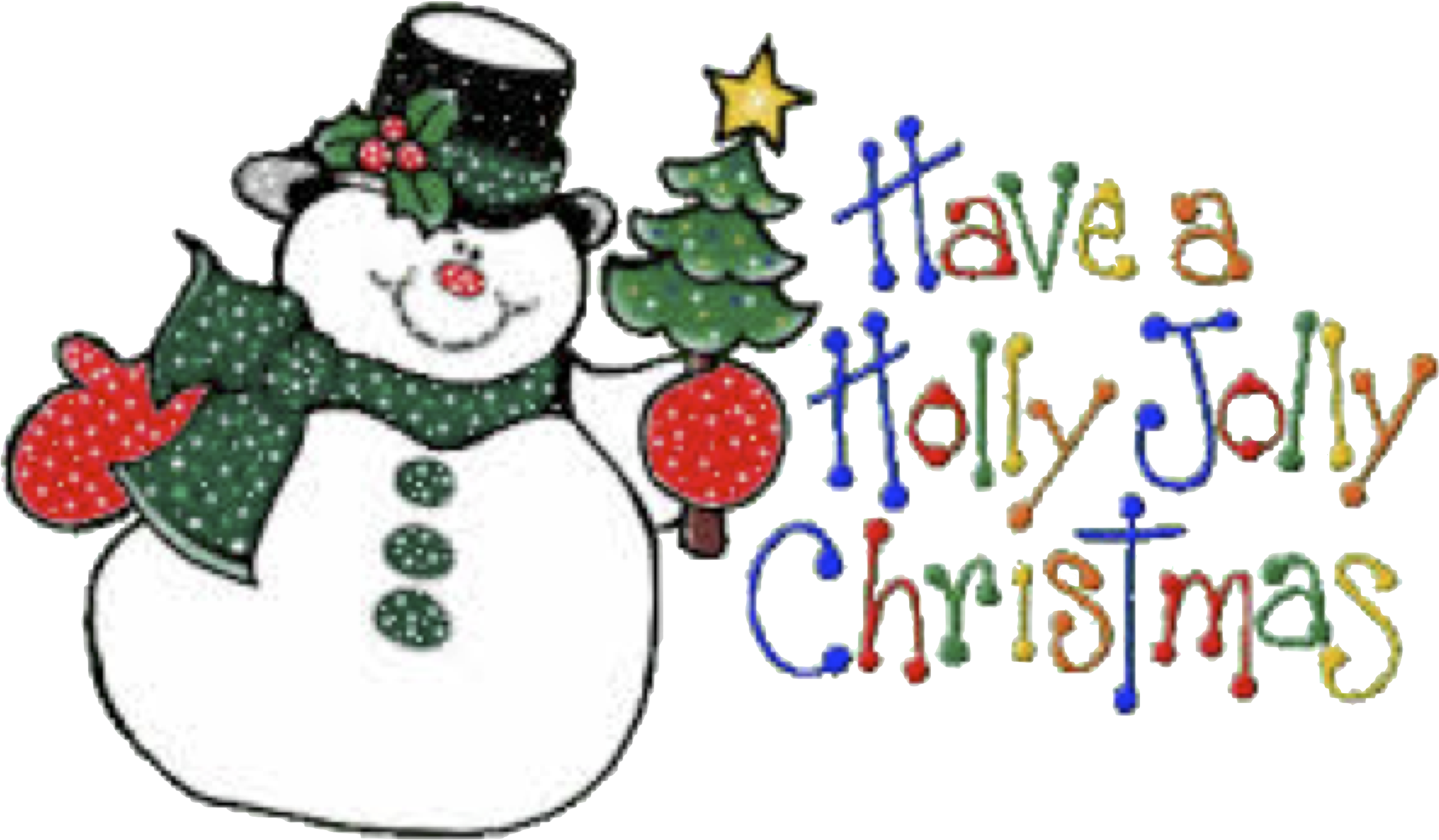Snowman - Have A Holly Jolly Christmas (2595x1512)