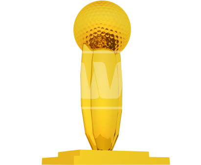 Gold Golf Trophy - Trophy (550x366)