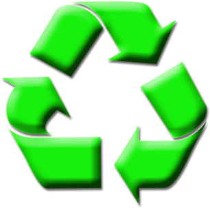 You May Be Dreaming Of A White Christmas, But Really - Recycling Logo Grey (350x350)