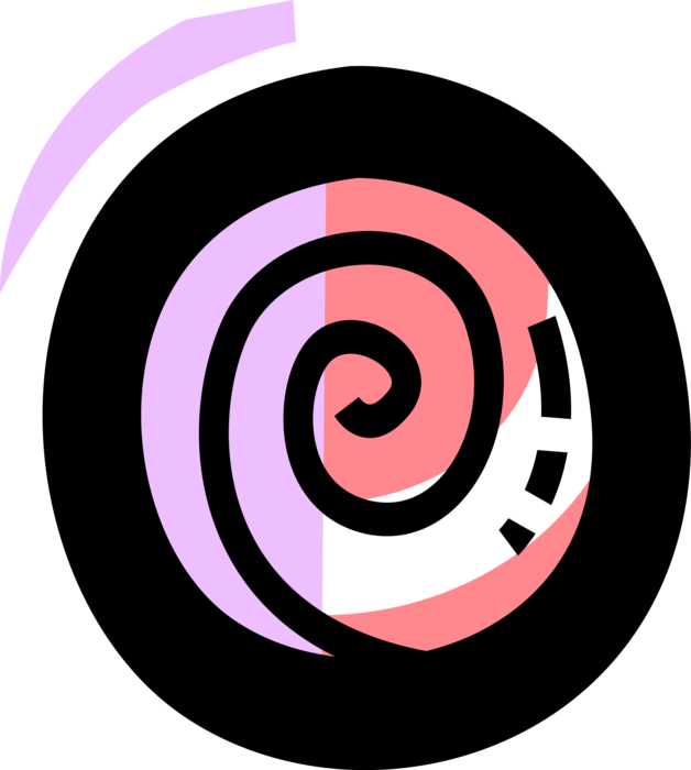 Vector Illustration Of Circular Spiral Sacred Symbol - Circle (628x700)