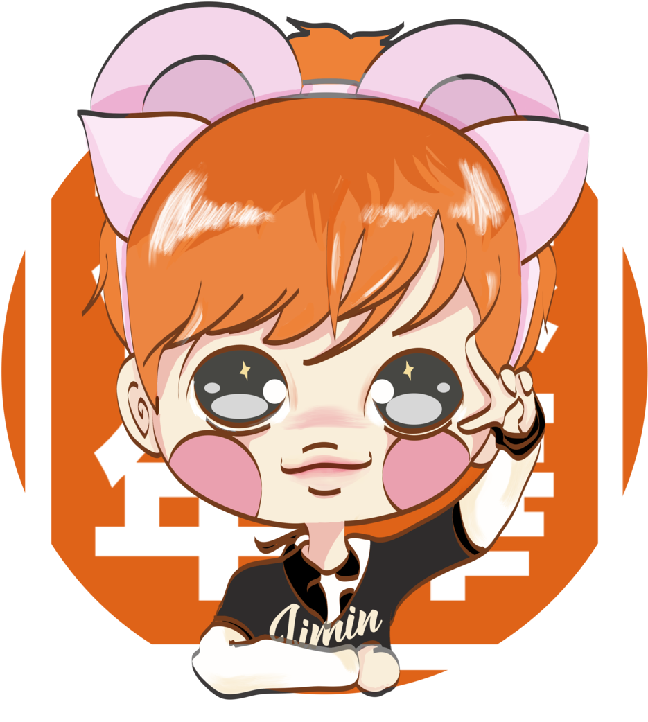 Sticker Jimin Chibi Bts By Xyumehitox Sticker Jimin - Cartoon (1024x1209)
