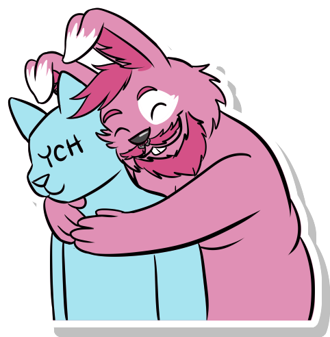 Benny Sticker Hug By Bennyskylar Fur Affinity Dot Net - Cartoon (512x512)