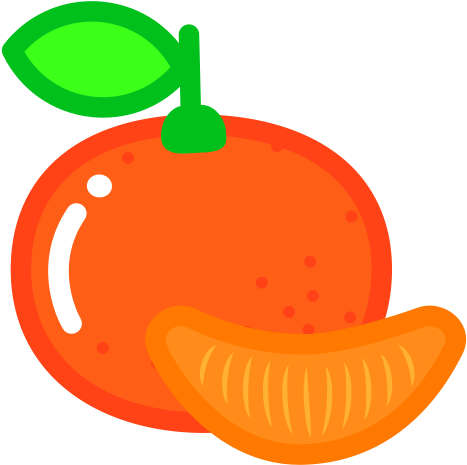 A Mandarin Orange, Orange, Usb Icon - 橘子 卡通 (512x512)