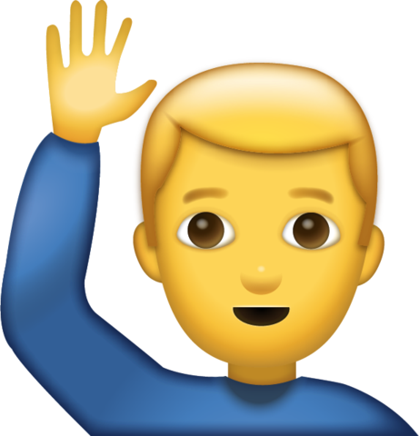 Emoji Saying No For Kids - Man Saying No Emoji (576x600)