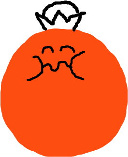 Jolly Olly Orange - Illustration (500x400)