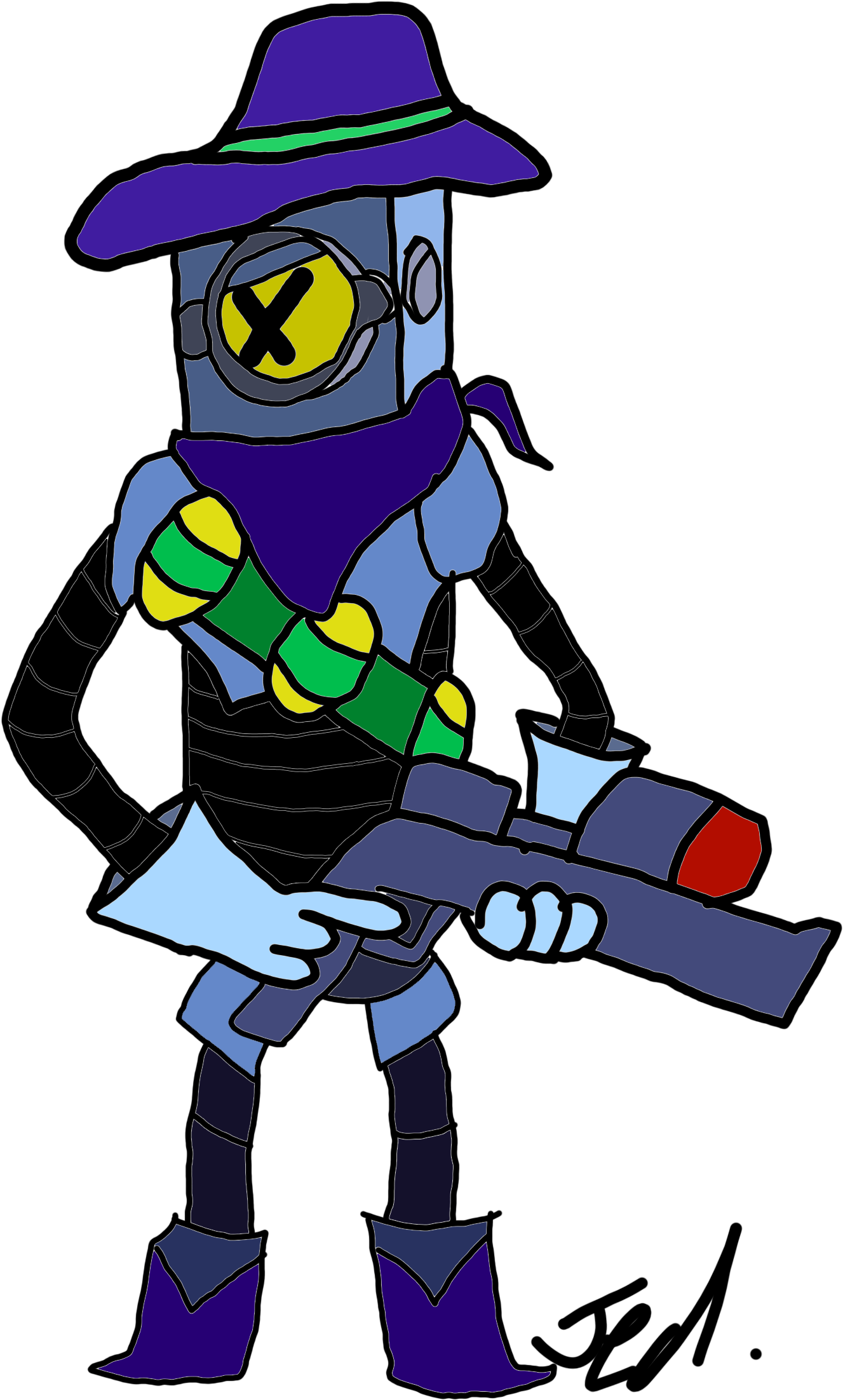 [art] My First Ever Attempt At Digital Art - Cartoon (1936x2592)