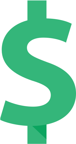 Currency, Foreign, Dollar Icon, Dollar Icon, Dollar - Dollar Flat Png (256x512)