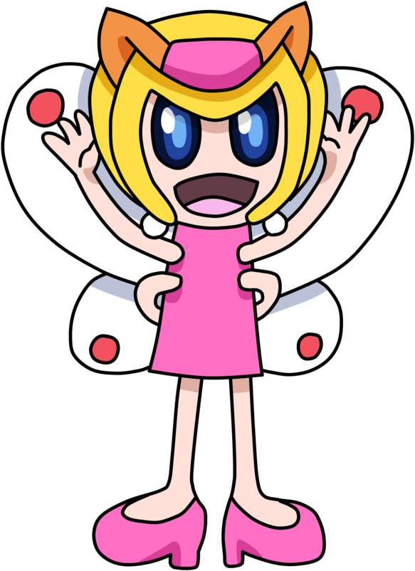 Katy The Butterfly By Dasher The Viral - Cartoon (670x1191)