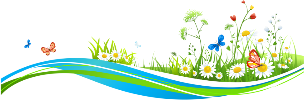 Communication With Plants And Basic Work Skills Improve - Flower And Butterfly Border Clip Art (1024x364)