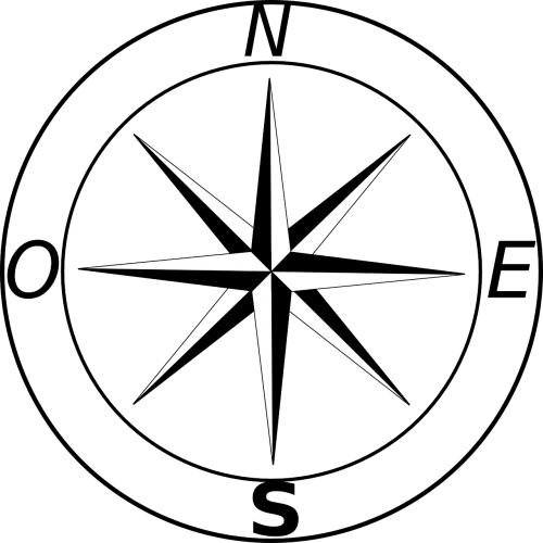 Wind Rose,compass - Rosa De Los Vientos Español (500x500)