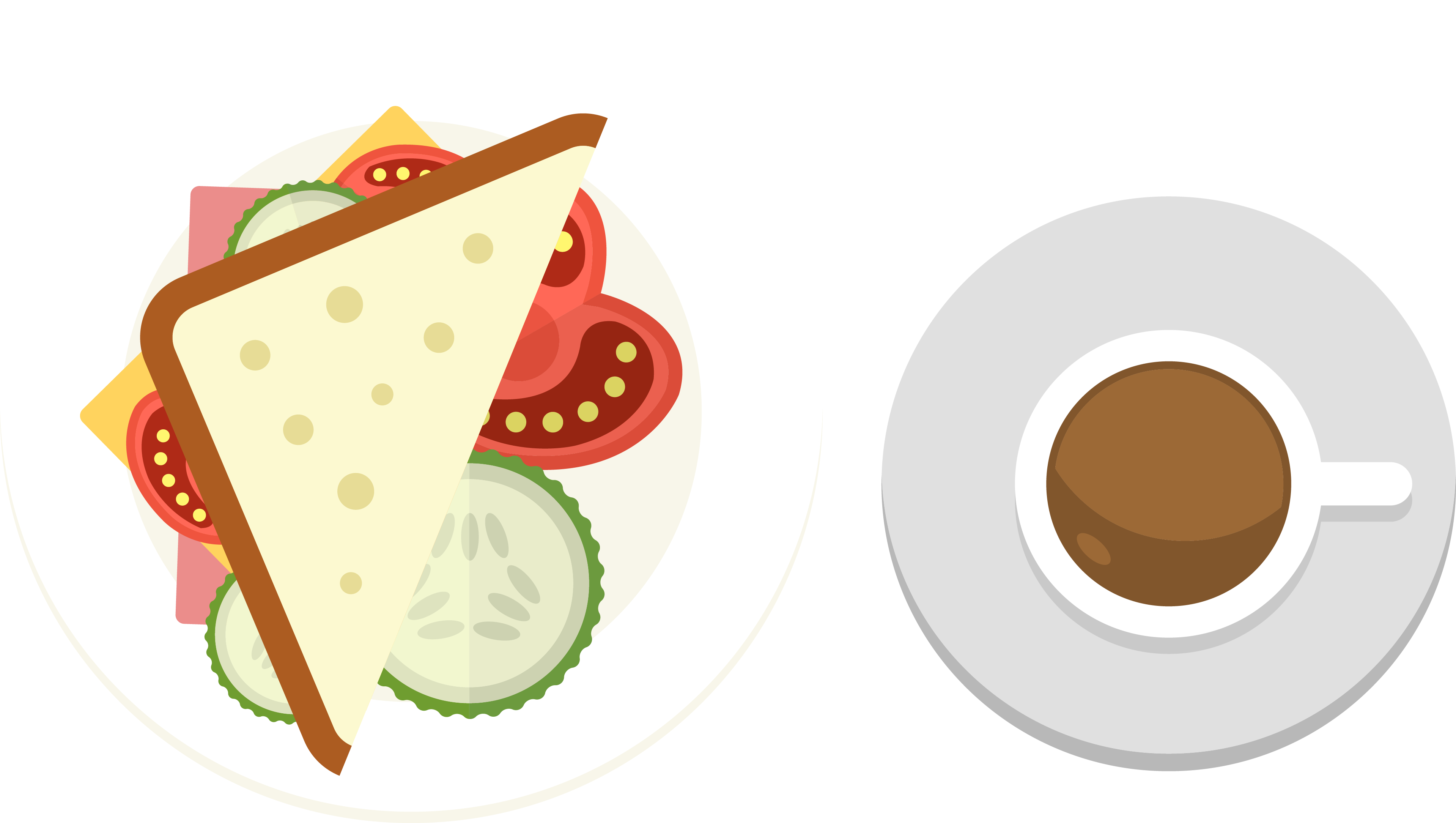 Coffee Breakfast Sandwich Omelette Breakfast Sausage - European Cuisine (3837x2168)