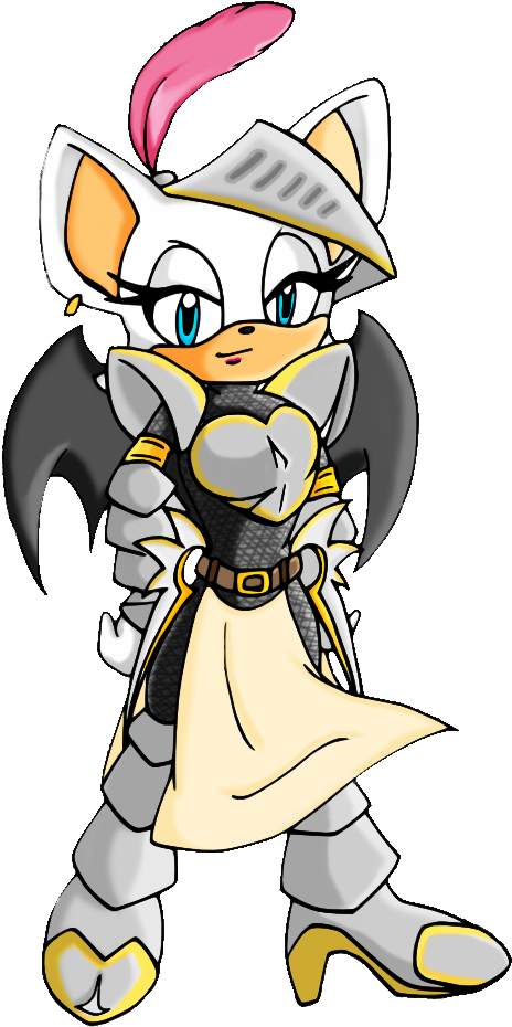 Sir Palamedes, Aka Rouge By Silencix - Sonic And The Black Knight Rouge (528x974)