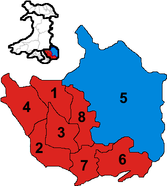 South Wales East - Map (350x400)