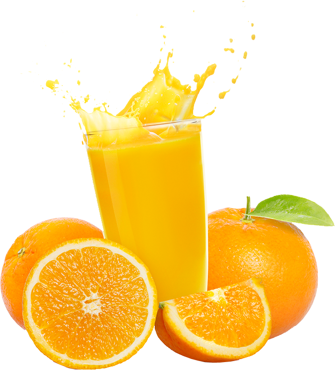 Translucent Beverage Color Measurement - Oranges And Orange Juice Transparent (675x746)