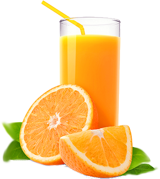 Juice & Drinks - Orange Fresh Juice Png (379x400)