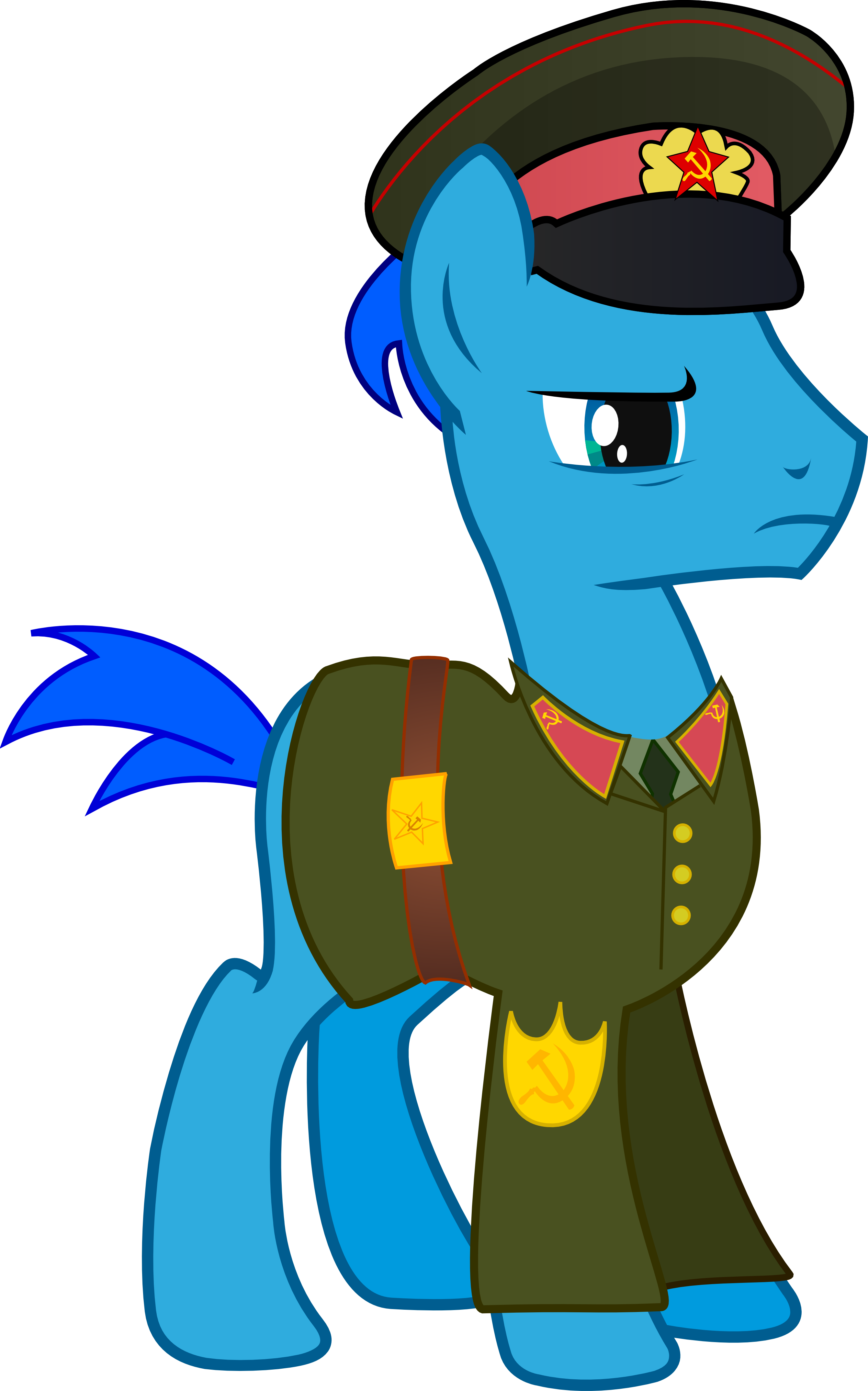 I've Just Vectored My Oc In Soviet Army Uniform - Mlp Ponies In Army Uniforms (2681x4296)