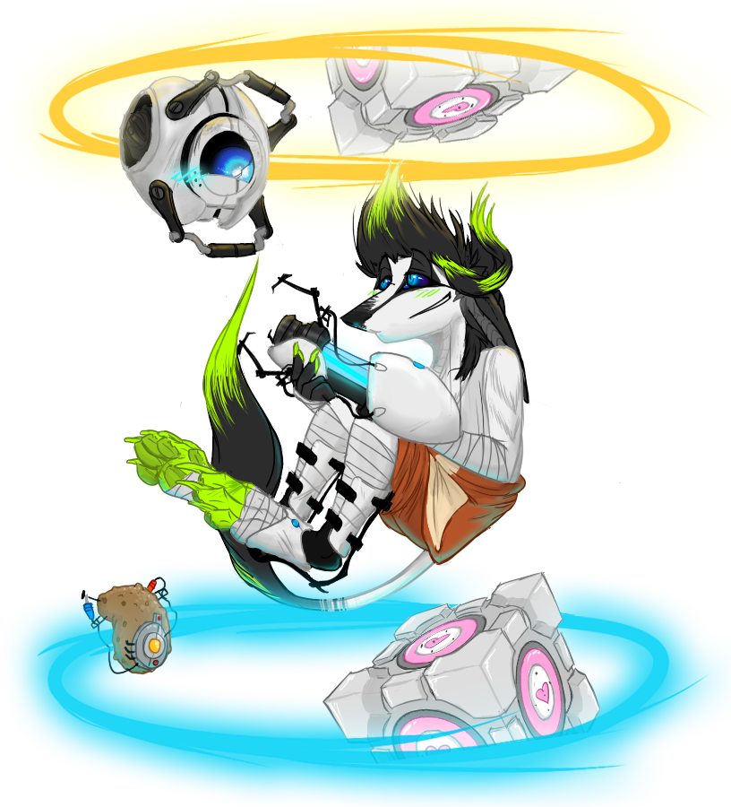 Portal 2 Wheatley By Wolf-lisa - Cute Wheatley (816x900)