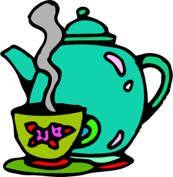 Coffee Cups Silhouettes - Tea Cup Clip Art (600x615)