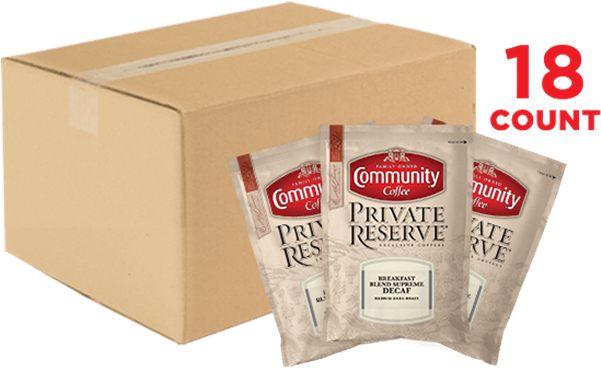 Private Reserve® Breakfast Blend Supreme Decaf Coffee - Community Coffee Private Reserve Ground, Sumatra, 12 (600x394)