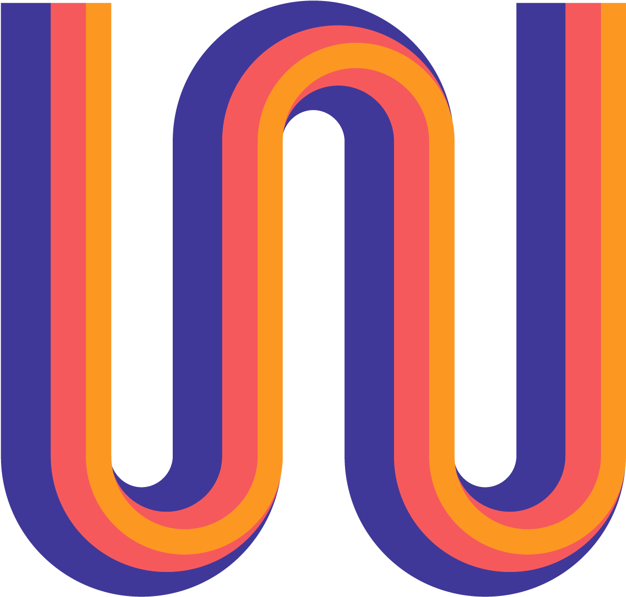 Wiggle Work Logo With Three Wiggly Purple, Pink, And - Purple (2084x1334)