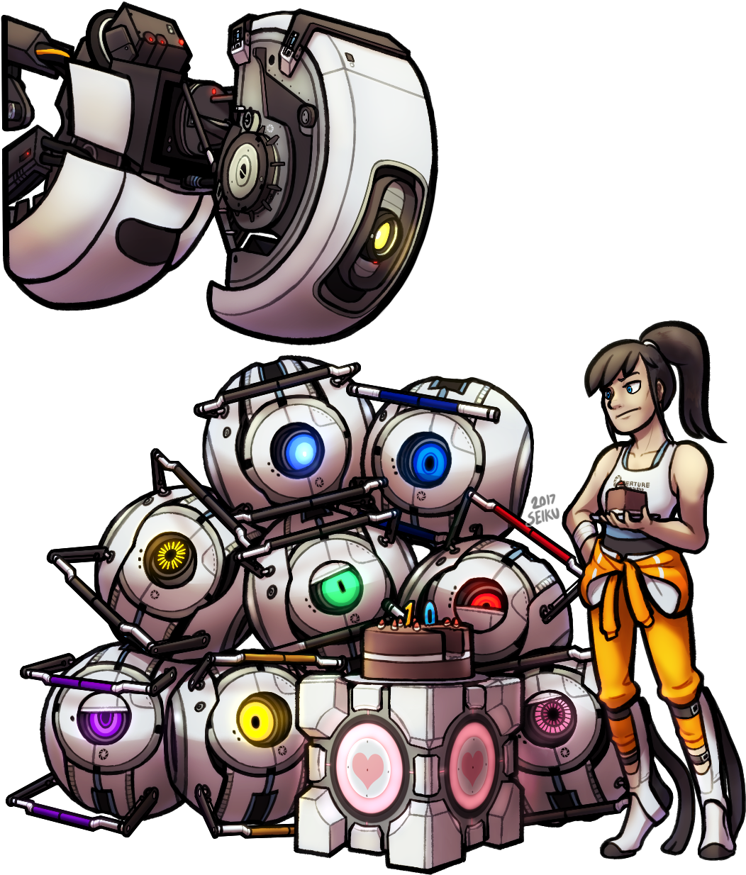 Today's The 10th Anniversary Of Portal Didn't Have - Draw My Little Portal (1100x1280)