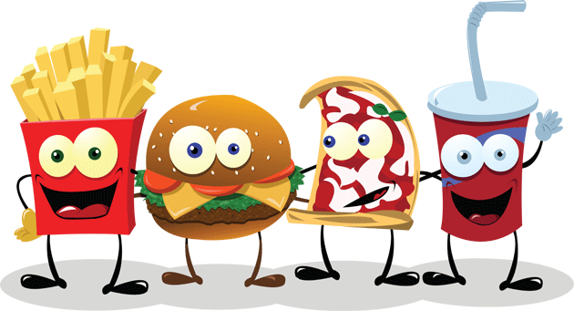 499876 Cartoon Of Food Wallpaper And Background - Fast Food Gif Animado -  (630x341) Png Clipart Download