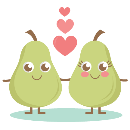 I ❤ Kawaii - Cute Pear Clipart (432x432)