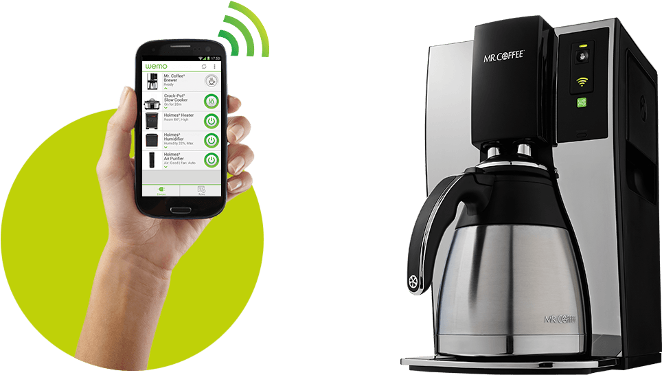 Two Brand Leaders - Mr. Coffee Smart Wifi-enabled Wemo 10-cup Optimal Brew (1600x630)