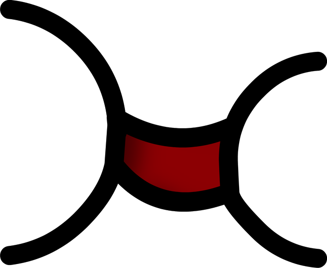 Puffy Mouth Sad Open Shaded - Battle For Dream Island Smile (662x543)