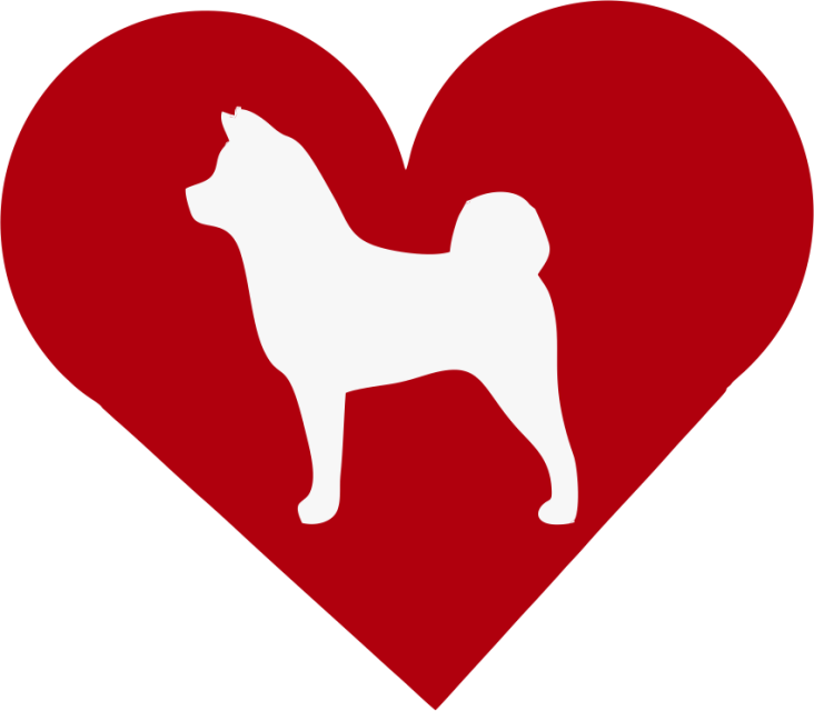 Akita In Heart Outdoor Vinyl Silhouette - Hokkaido (732x640)