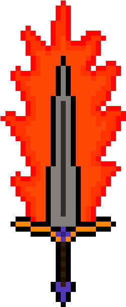 Flaming Sword - Graphic Design (390x660)