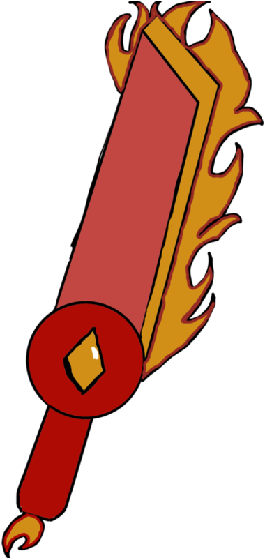 Flaming Sword By Thealphagamer5 - Flaming Sword By Thealphagamer5 (999x799)
