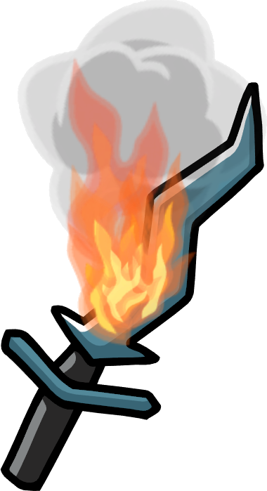 Flaming Sword - Scribblenauts Unlimited Swords (380x699)