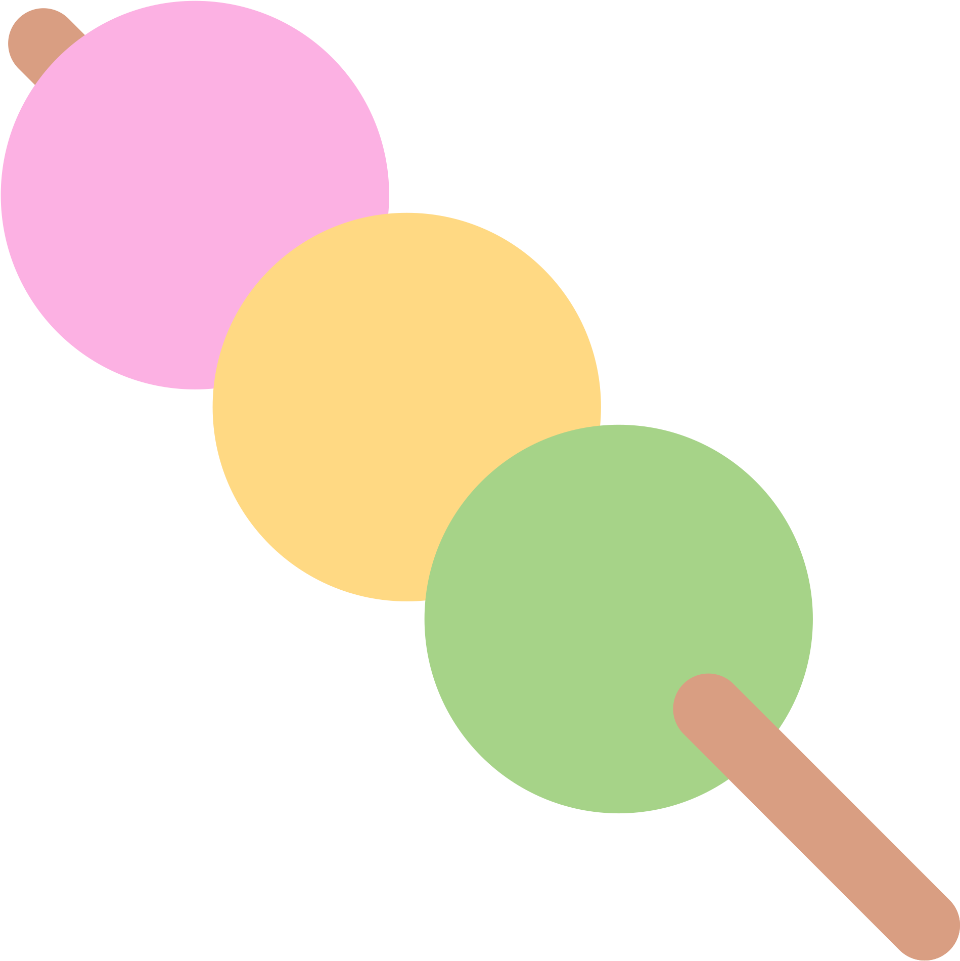 Dango, Japanese, Dessert, Skewer, Stick, Sweet, Food, - Japanese Foods Cartoon Png (2048x2048)