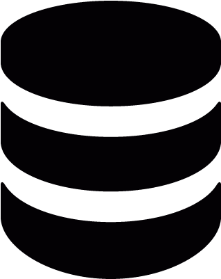 Stack Of Coins Vector - Database Icon Vector Png (400x400)