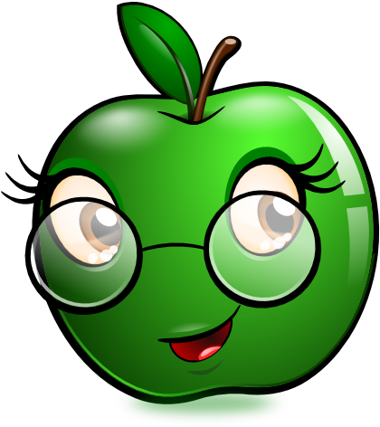Granny Smith By Mondspeer - Granny Smith Apple Cartoon (450x480)