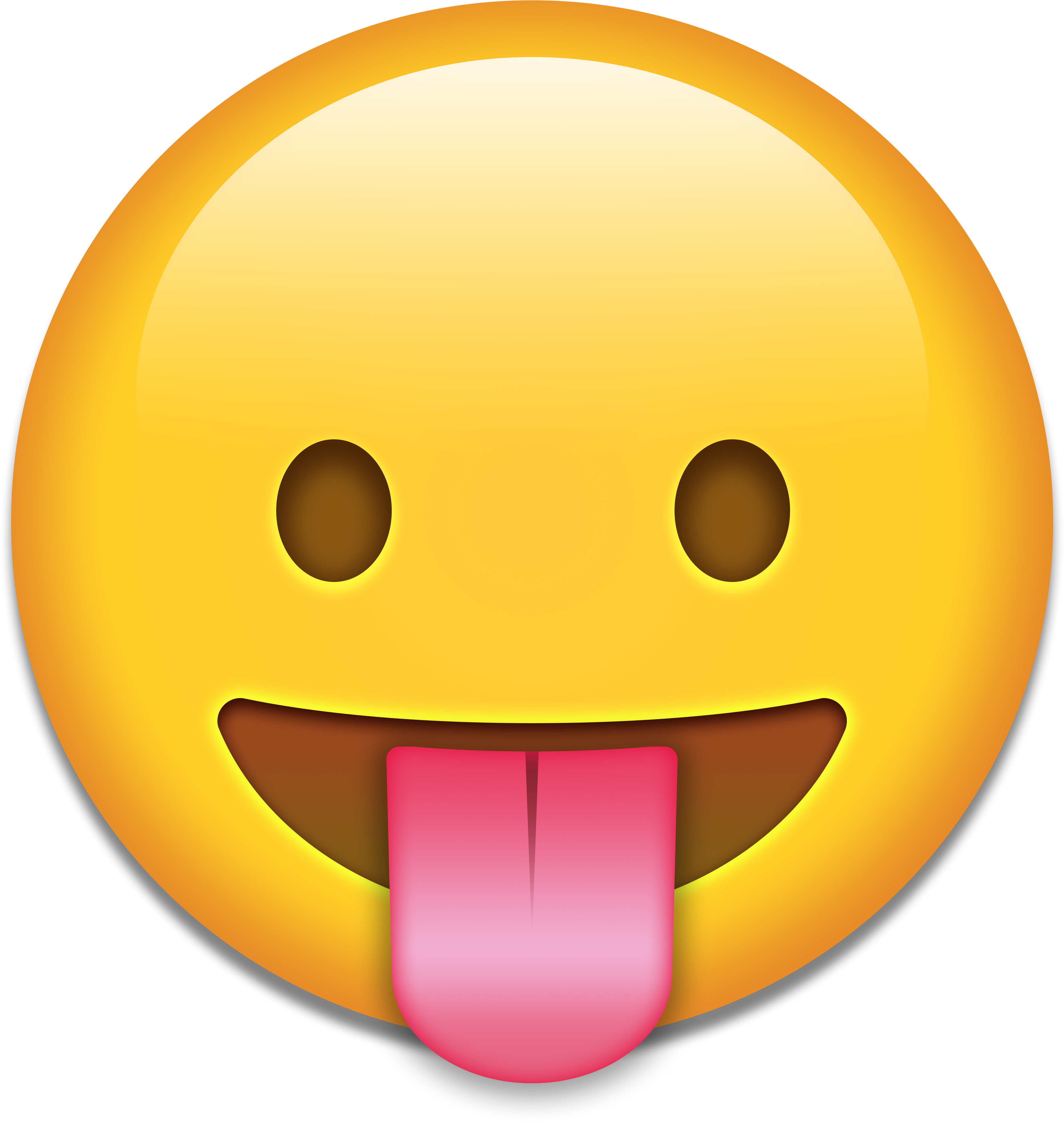 Art Emoji Smiley Sticker Clip Art - Dil Çıkarma Emoji (4000x4000)
