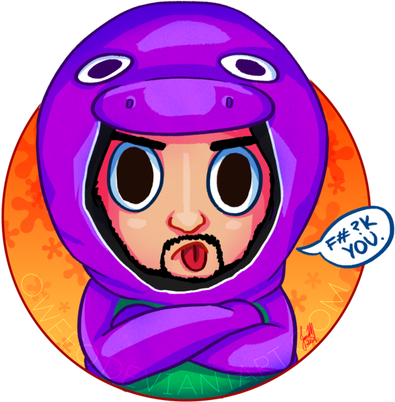 James The Purple Dinosaur By Oweeo - James The Purple Dinosaur By Oweeo (600x603)