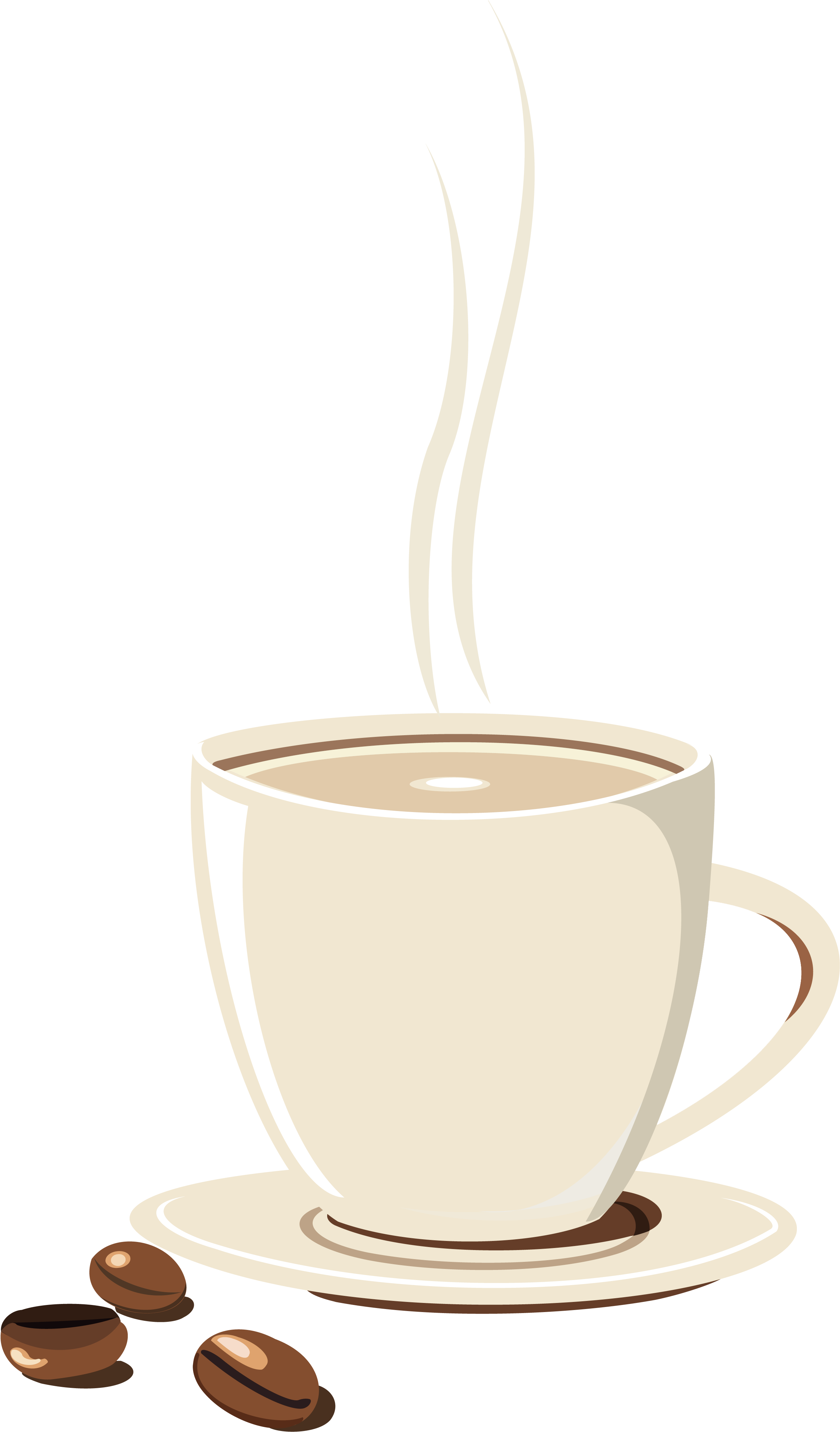 Coffee Cup Clipart, Coffee Vector Illustrations, Coffee - Vintage Coffee Cup Png (2733x4364)