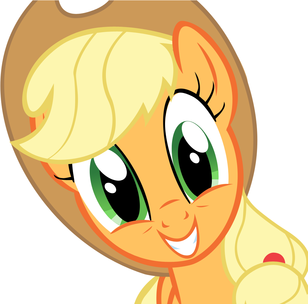 Applejack Smile By Drunkhedgehog Applejack Smile By - Applejack (1084x1000)