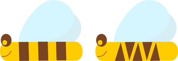 Free Vector Bee Clip Art - Clip Art (600x206)