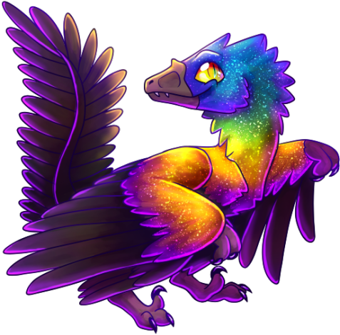 I Finally Got Around To A Caihong Probably A Little - Caihong Dinosaur (500x500)