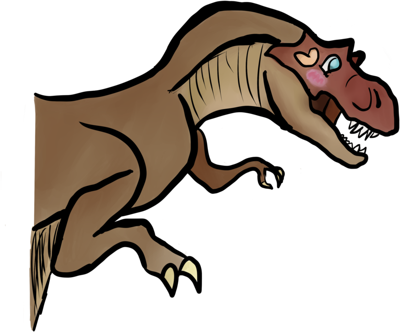 Cute Dinosaur For My Cousin Trust Deal Pivaylo By Purpleivaylo - Cartoon (1024x815)